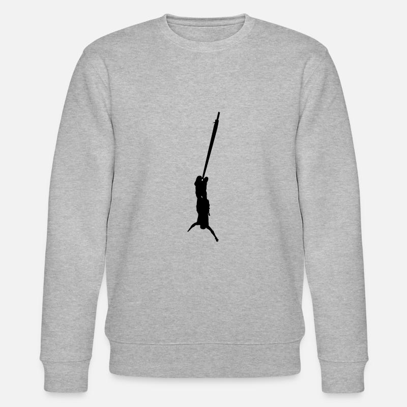 bungee springen - Stanley/Stella Unisex Bio-Sweatshirt CHANGER  - Grau meliert