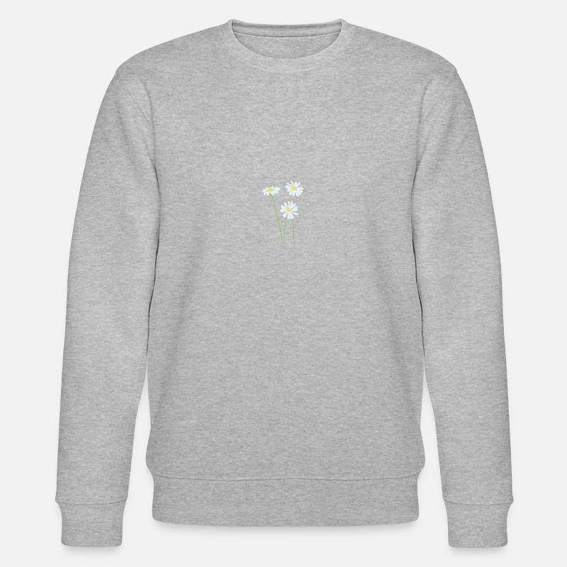 Fleurs fleurs bleu - Sweat bio CHANGER Stanley/Stella Unisexe - gris chiné