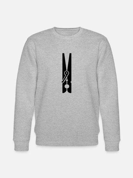 Clothes Peg / Clothes Peg (1c) - Stanley/Stella CHANGER Unisex Organic Sweatshirt - heather grey