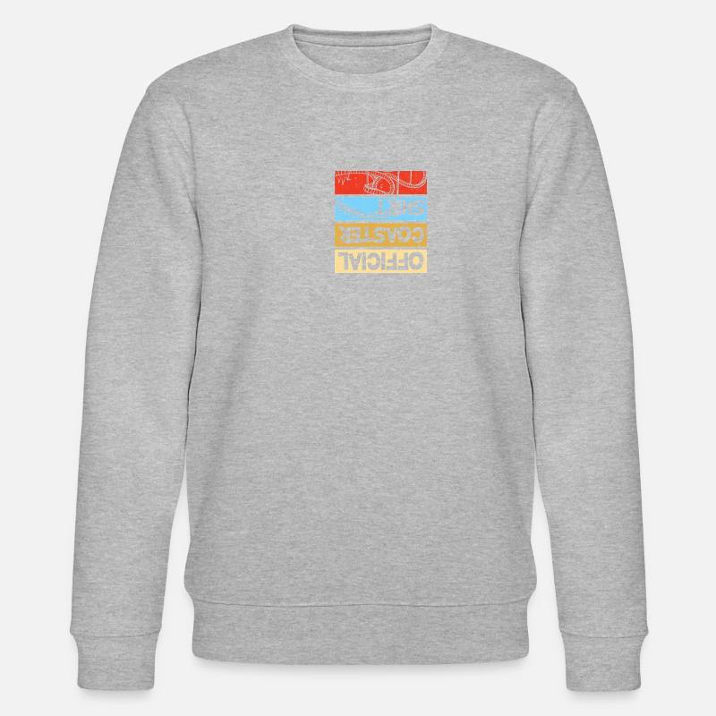 Freizeitpark Rollercoaster Achterbahn Freak - Stanley/Stella Unisex Bio-Sweatshirt CHANGER  - Grau meliert