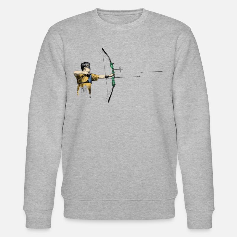 Bogenschütze - Stanley/Stella Unisex Bio-Sweatshirt CHANGER  - Grau meliert