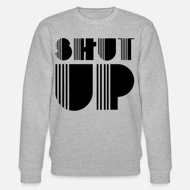 Halt den Mund - Stanley/Stella Unisex Bio-Sweatshirt CHANGER - Grau meliert