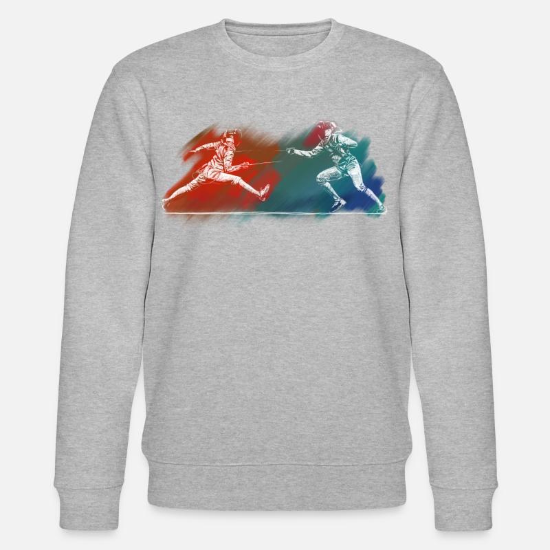 Fechten - Stanley/Stella Unisex Bio-Sweatshirt CHANGER  - Grau meliert