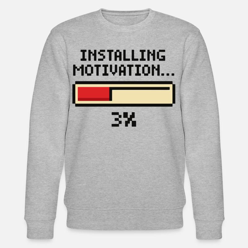 Installing Motivation Progress - Stanley/Stella CHANGER Unisex Organic Sweatshirt - heather grey