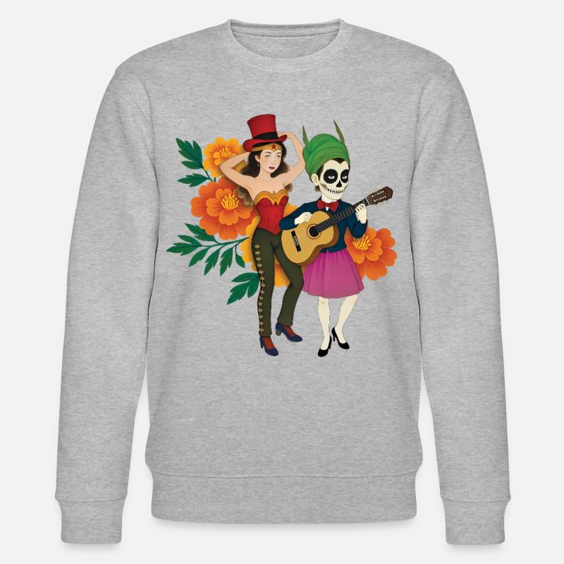 LOS WONDER MUERTOS - nice people - Sweat bio CHANGER Stanley/Stella Unisexe - gris chiné
