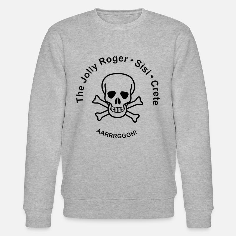 Le Jolly Roger, Sissi, Crète - Sweat bio CHANGER Stanley/Stella Unisexe - gris chiné