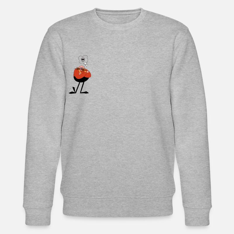 Schnurrbart Schnurrbärte - Stanley/Stella Unisex Bio-Sweatshirt CHANGER  - Grau meliert