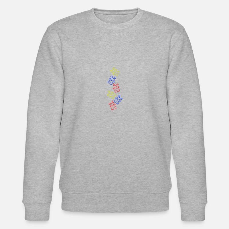Easter Bunny Icon Easter - Stanley/Stella CHANGER Unisex Organic Sweatshirt - heather grey