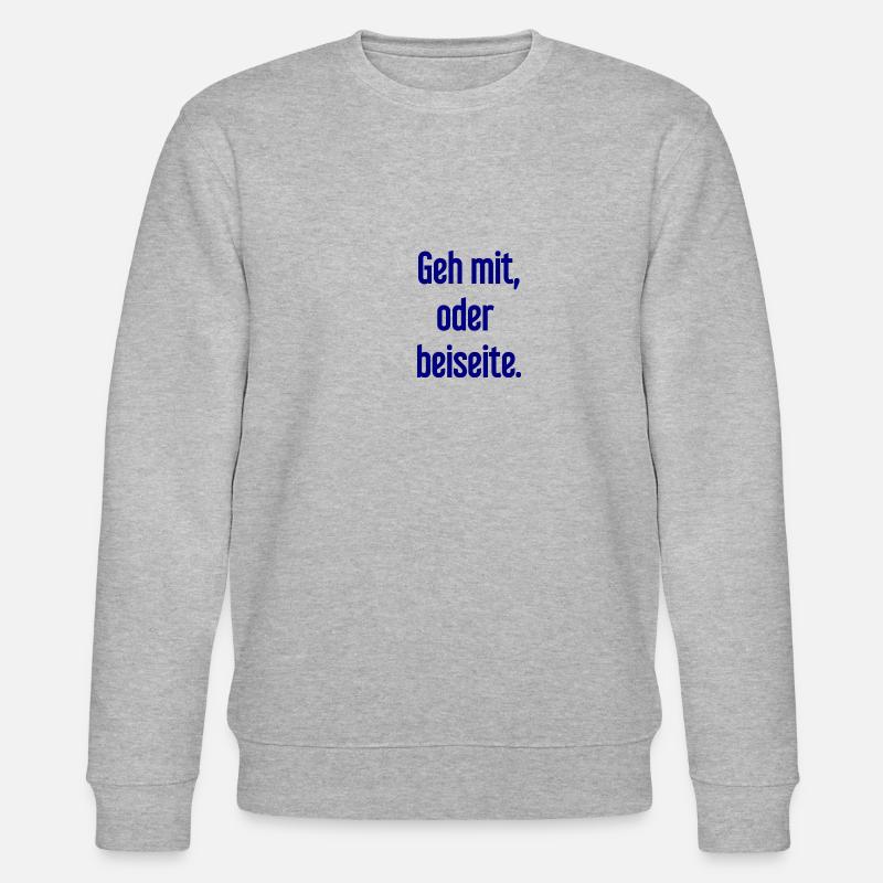 Geh mit oder beiseite - Stanley/Stella Unisex Bio-Sweatshirt CHANGER  - Grau meliert