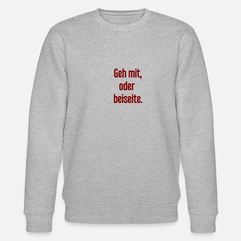 Geh mit oder beiseite - Stanley/Stella Unisex Bio-Sweatshirt CHANGER  - Grau meliert