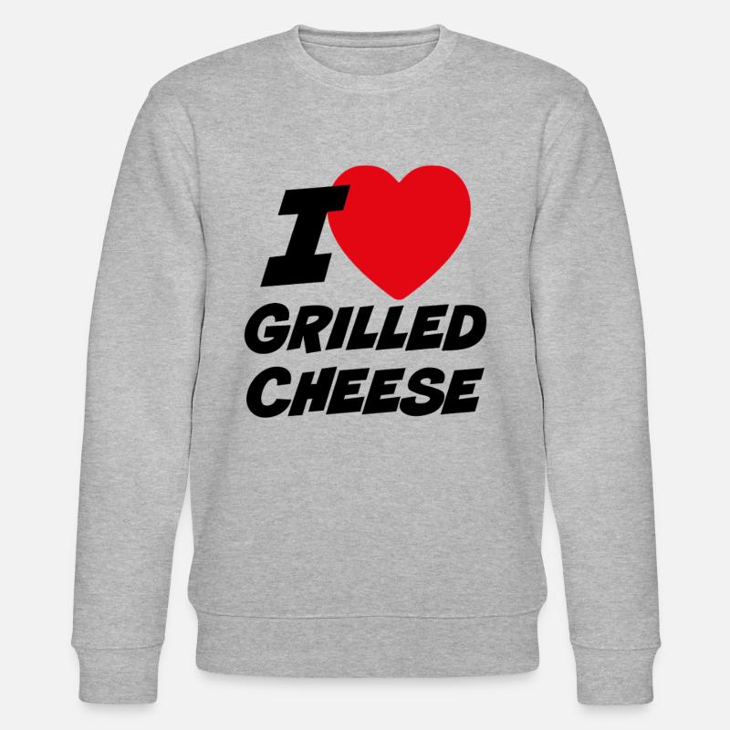 J’adore le fromage grillé - Sweat bio CHANGER Stanley/Stella Unisexe - gris chiné