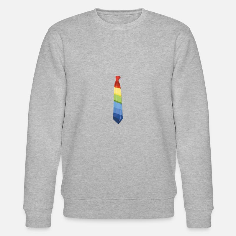 Cravate arc-en-ciel LGBT - Sweat bio CHANGER Stanley/Stella Unisexe - gris chiné