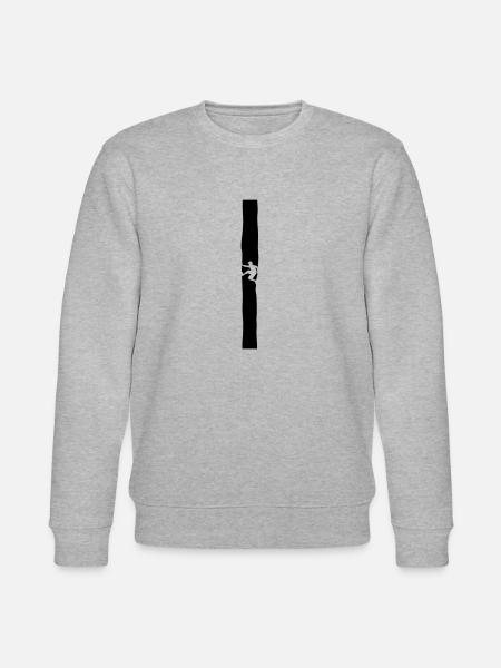 Climber in the fireplace - Stanley/Stella CHANGER Unisex Organic Sweatshirt - heather grey
