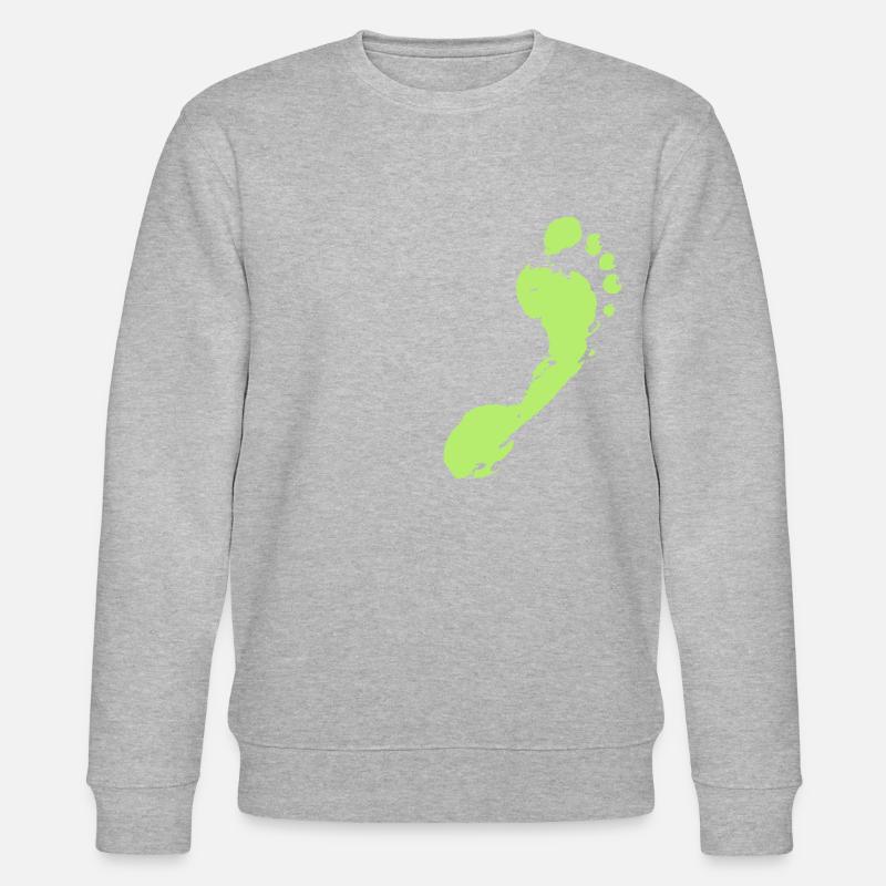 Fußabdruck - Stanley/Stella Unisex Bio-Sweatshirt CHANGER  - Grau meliert