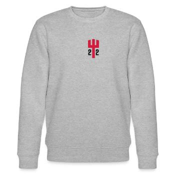Neptun 22 - Stanley/Stella Unisex Bio-Sweatshirt CHANGER  - Grau meliert - Vorne - Nik (191cm) & Marisol (170cm)