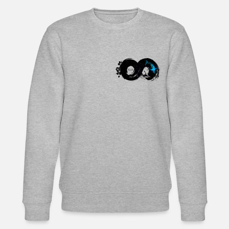 Infinite Improbability - Stanley/Stella Unisex Bio-Sweatshirt CHANGER  - Grau meliert