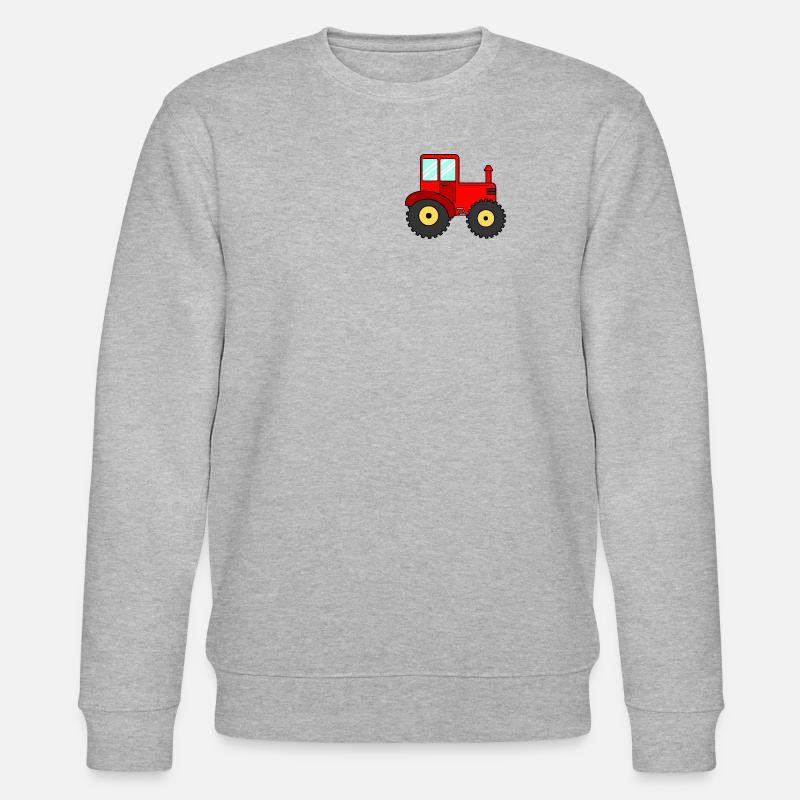 Traktor Rot - Stanley/Stella Unisex Bio-Sweatshirt CHANGER  - Grau meliert