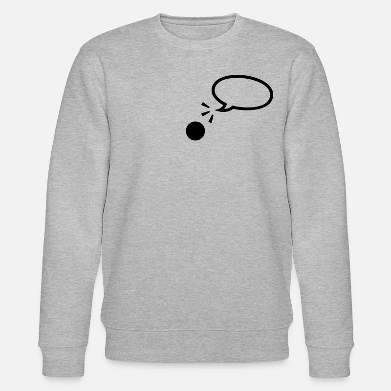 Sprechblase / speach bubble (1c) - Stanley/Stella Unisex Bio-Sweatshirt CHANGER  - Grau meliert