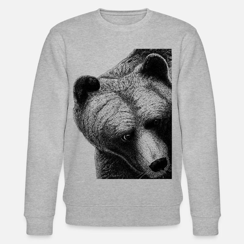 der Bär - Stanley/Stella Unisex Bio-Sweatshirt CHANGER  - Grau meliert