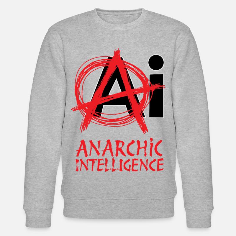 ANARCHIC INTELLIGENCE - let's talk - Sweat bio CHANGER Stanley/Stella Unisexe - gris chiné