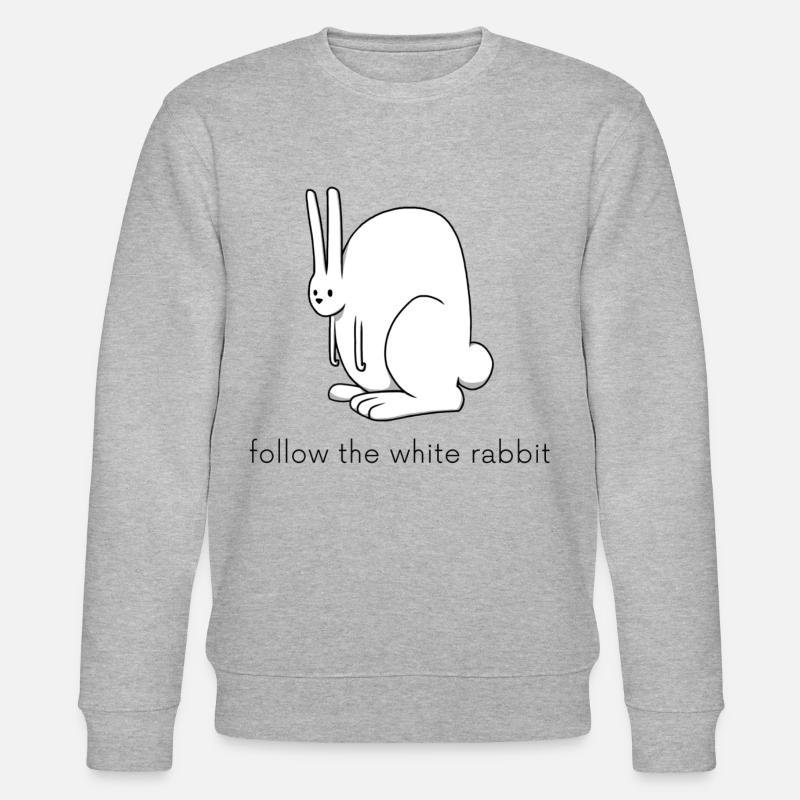 suis le lapin blanc - Sweat bio CHANGER Stanley/Stella Unisexe - gris chiné