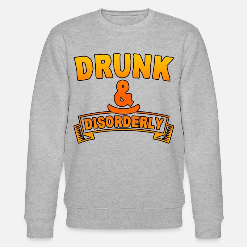 Drunk And Disorderly 4 - Stanley/Stella CHANGER Unisex Organic Sweatshirt - heather grey