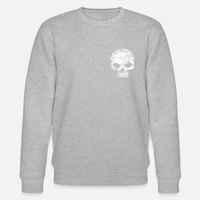 Schädel - Stanley/Stella Unisex Bio-Sweatshirt CHANGER  - Grau meliert