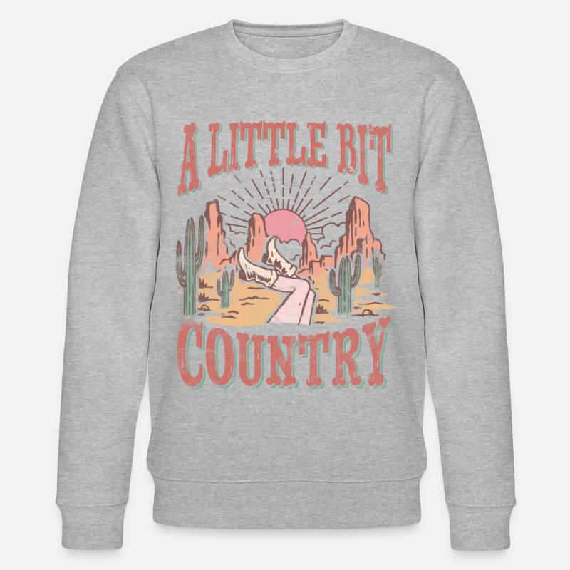 Ein bisschen Land - Stanley/Stella Unisex Bio-Sweatshirt CHANGER  - Grau meliert
