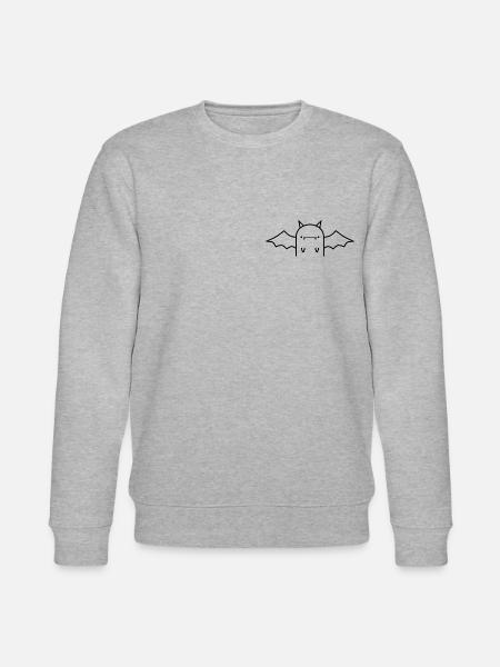 Fledermaus - Meh - Stanley/Stella Unisex Bio-Sweatshirt CHANGER  - Grau meliert