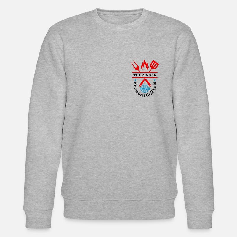 Thüringen-Thüringer Bratwurst Grill Elite - Stanley/Stella Unisex Bio-Sweatshirt CHANGER  - Grau meliert