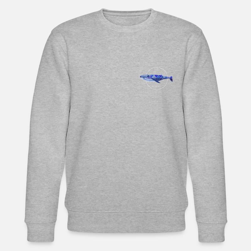 fin whale - Stanley/Stella Unisex Bio-Sweatshirt CHANGER  - Grau meliert