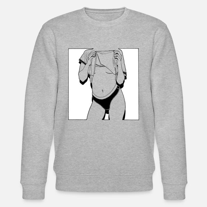 112 white background - Sweat bio CHANGER Stanley/Stella Unisexe - gris chiné