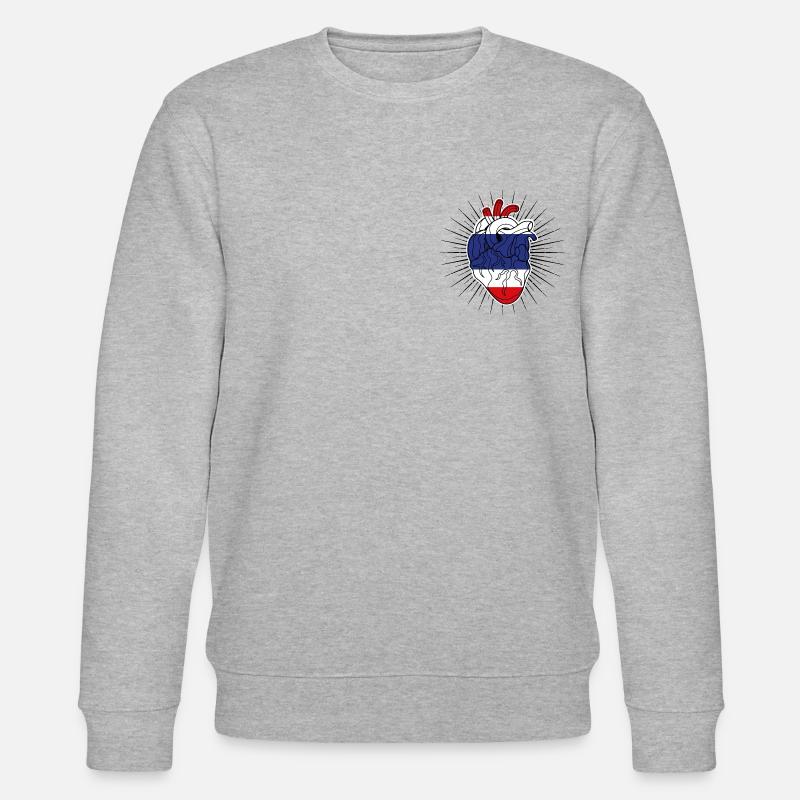 Cœur drapeau de la Thaïlande - Sweat bio CHANGER Stanley/Stella Unisexe - gris chiné