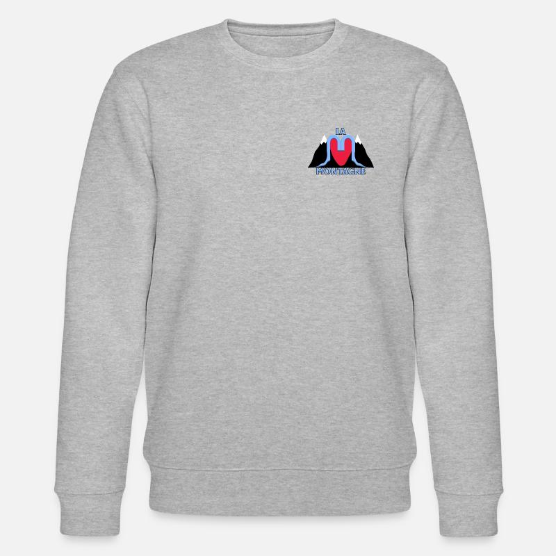 Der Berg - Stanley/Stella Unisex Bio-Sweatshirt CHANGER  - Grau meliert