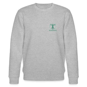 Logo de physiothérapie - Sweat bio CHANGER Stanley/Stella Unisexe - gris chiné - Devant - Nik (191cm) & Marisol (170cm)