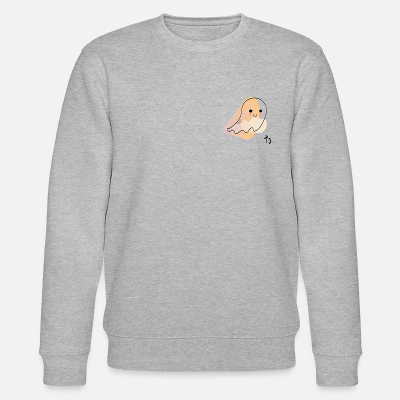 spaghetti the ghost - Stanley/Stella Unisex Bio-Sweatshirt CHANGER  - Grau meliert