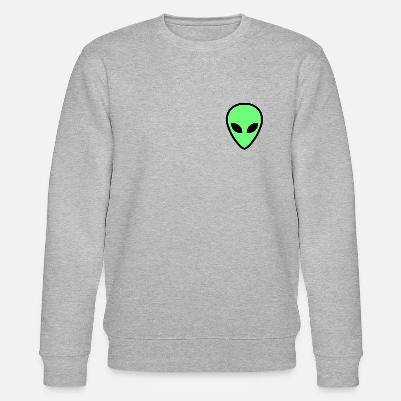 visage extraterrestre 3 - Sweat bio CHANGER Stanley/Stella Unisexe - gris chiné