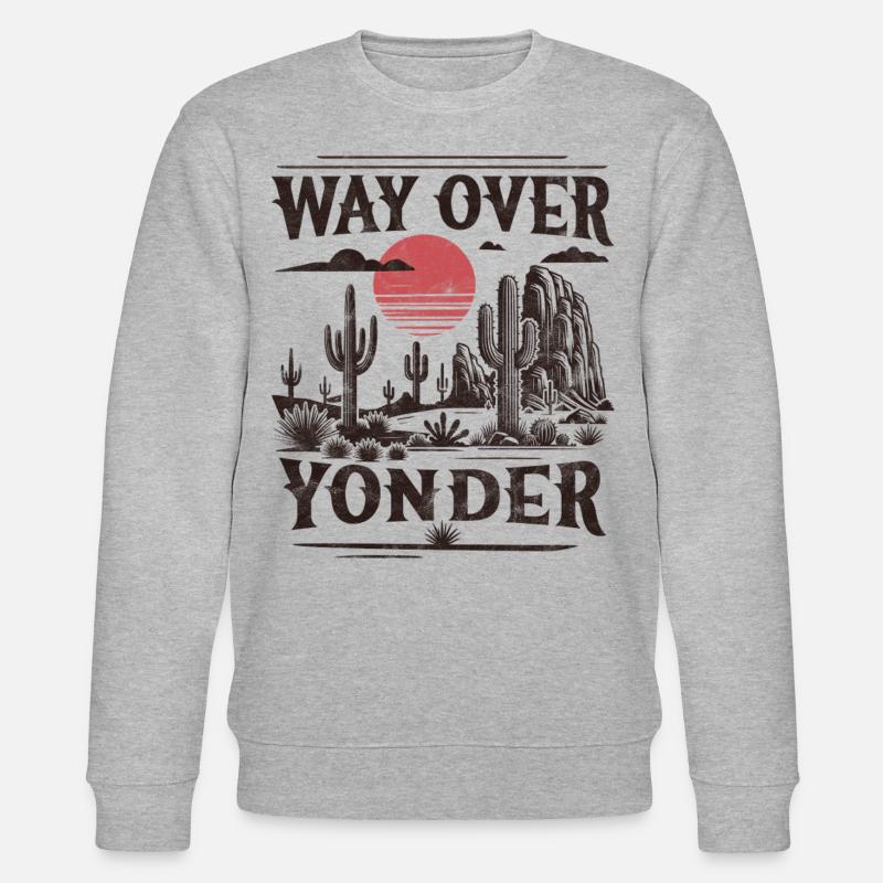 Way over yonder - Stanley/Stella CHANGER Unisex Organic Sweatshirt - heather grey