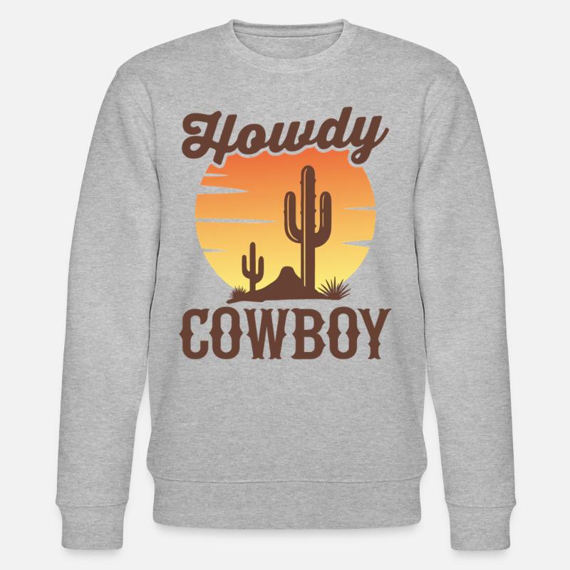 Salut Cowboy - Sweat bio CHANGER Stanley/Stella Unisexe - gris chiné