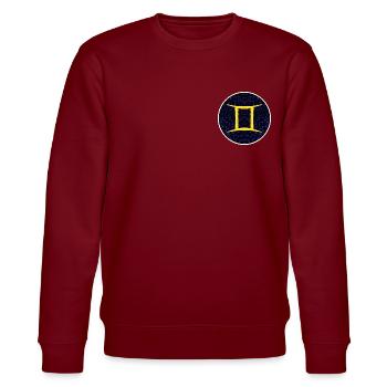 Gemini - Stanley/Stella CHANGER Unisex Organic Sweatshirt - burgundy - Front - Nik (191cm) & Marisol (170cm)