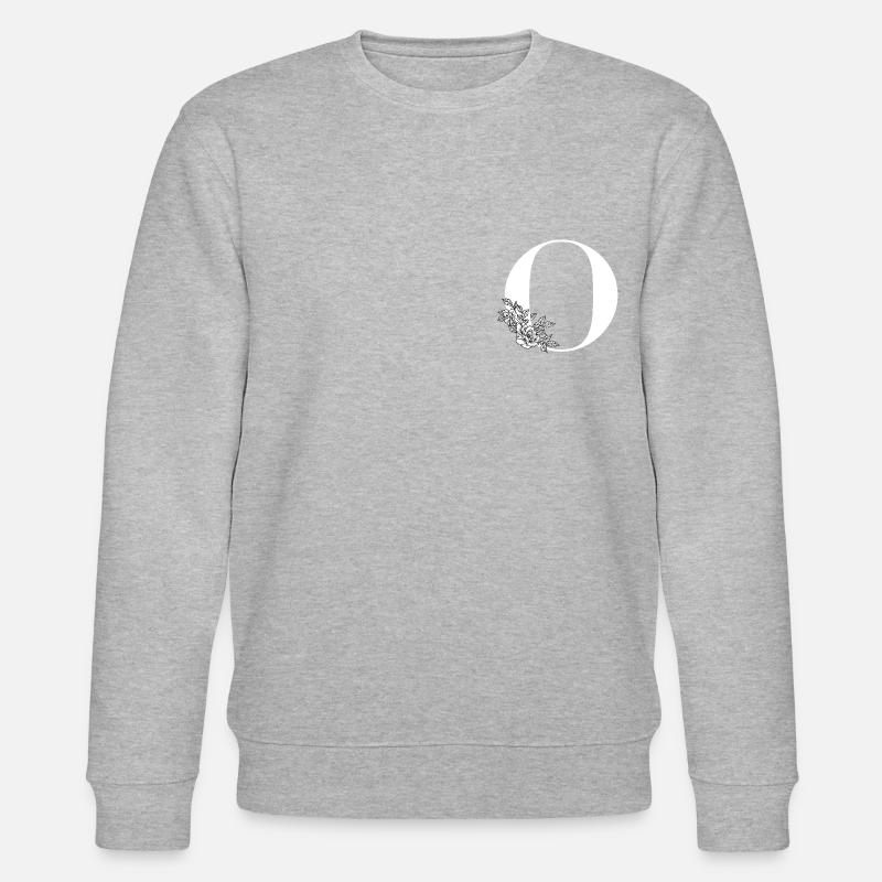 Buchstabe O - Stanley/Stella Unisex Bio-Sweatshirt CHANGER  - Grau meliert