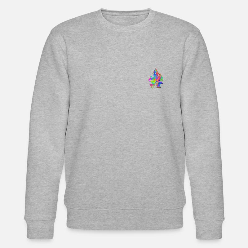 Triangles et cercles - Sweat bio CHANGER Stanley/Stella Unisexe - gris chiné
