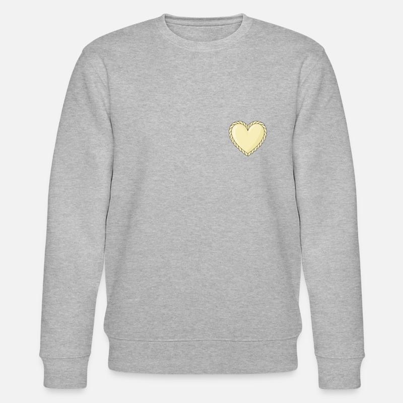 Kasnudel-Herz - Stanley/Stella Unisex Bio-Sweatshirt CHANGER  - Grau meliert
