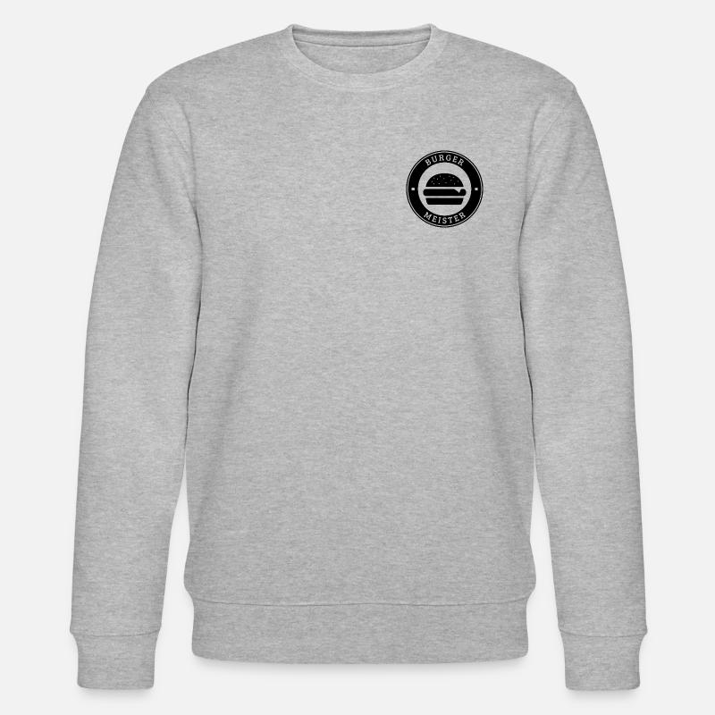 Burgermeister Brustlogo - Stanley/Stella Unisex Bio-Sweatshirt CHANGER  - Grau meliert