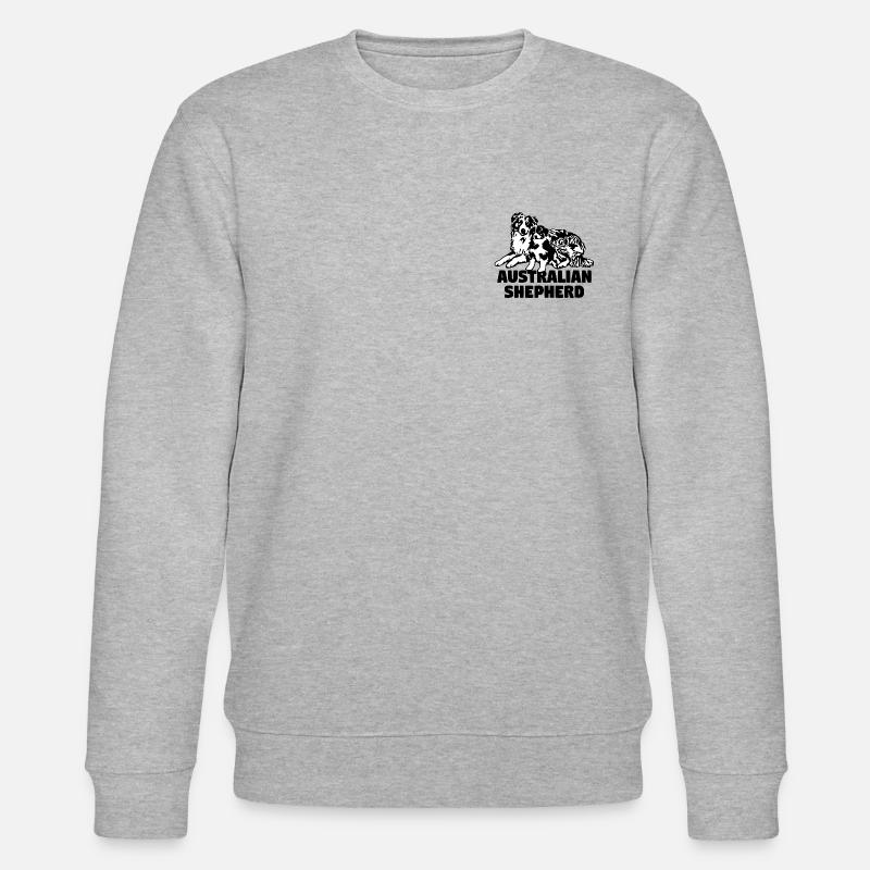 Australian Shepherd Generations - Stanley/Stella Unisex Bio-Sweatshirt CHANGER  - Grau meliert