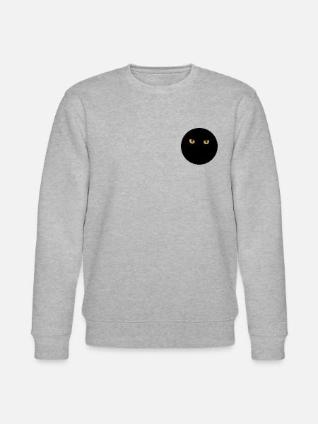 Cat's eyes in the dark - Stanley/Stella CHANGER Unisex Organic Sweatshirt - heather grey