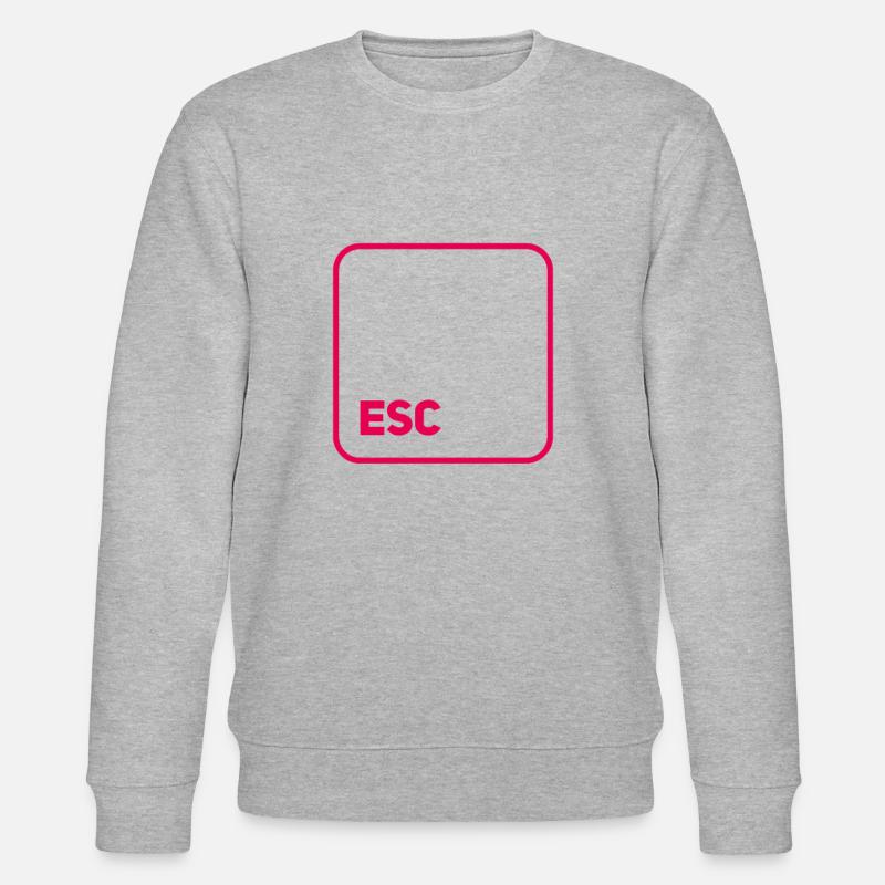 esc taste - Stanley/Stella Unisex Bio-Sweatshirt CHANGER  - Grau meliert