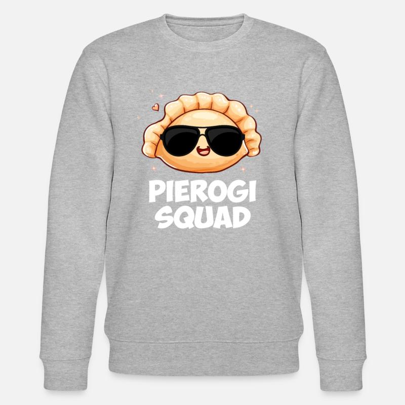 Pierogi squad Polish Pierogi - Stanley/Stella CHANGER Unisex Organic Sweatshirt - heather grey