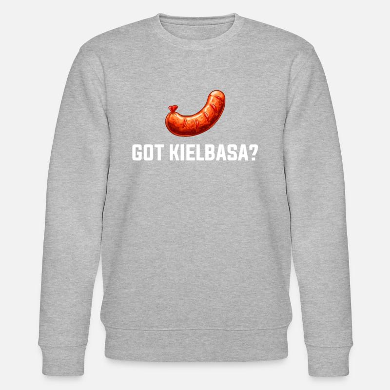 Got Kielbasa, Pologne Cuisine polonaise Kielbasa - Sweat bio CHANGER Stanley/Stella Unisexe - gris chiné