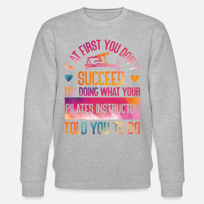 Pilates Instructor Teacher - Stanley/Stella Unisex Bio-Sweatshirt CHANGER  - Grau meliert